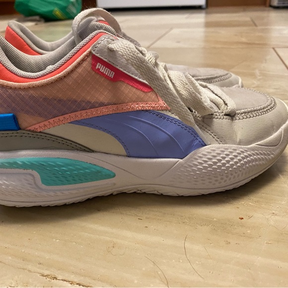 Puma Basketball 🏀 Shoes. Size 4.5, worn one season, indoor only. - Picture 1 of 3